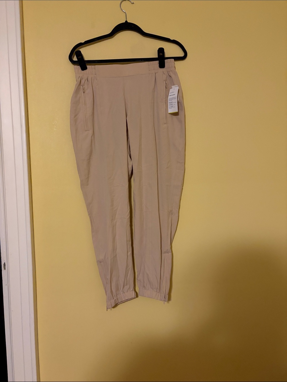 Old Navy Beige Elastic Waist Jogger Pants
